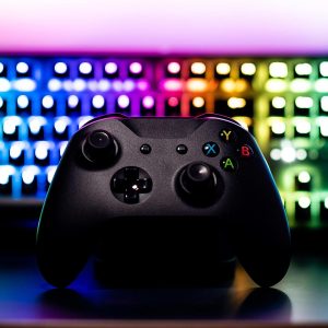 Une manette de jeu video